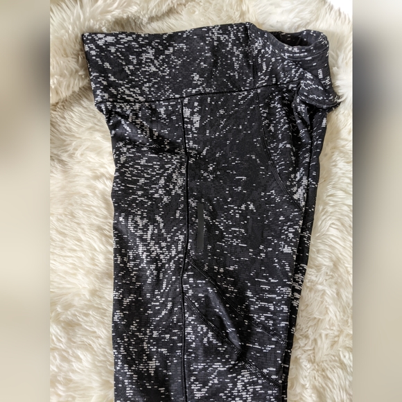 Adidas Energy Running Climalite, black, grey, white, pattern leggings, small - Picture 5 of 12